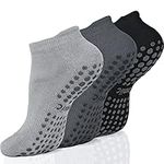 Ozaiic Yoga Socks for Women&Men with Grips, Anti Non Slip Slipper Socks for Ballet, Pilates, Hospital, Home, Barre with Cushion