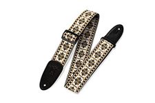 Levy's M8HT-07 2" 60's Hootenanny Jacquard Weave Guitar Strap With Polypropylene Backing, Garment Leather Ends And Tri-glide Adjustment.