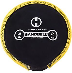 Hyperwear SandBell Sandbag Training Free Weight (Pre-Filled) (4) Black