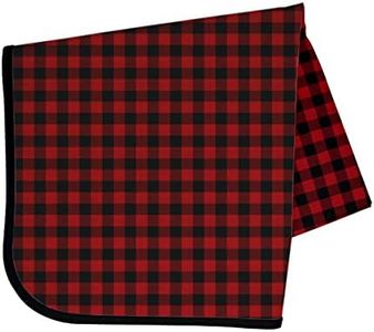 BapronBaby Red Buffalo Plaid Splash Mat - Waterproof Catch-All for Under High Chairs, Floors, Tables, Playtime or Arts & Crafts - Machine Washable - 45" x 45”