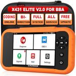 LAUNCH X431 Creader Elite 2.0 Lifetime Update OBD2 Scanner for BBA, 2025 New Bidirectional Scan Tool for BMW, for Mercedes-Benz,for Audi, ECU Coding,Full System,Full Services, Battery Register