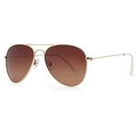 Joox Aviator Sunglasses For Men Women,Polarized Uv 400 Protection Lens With Metal Pilot Frame Unisex, Brown