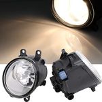 Left & Right Fog Light Assembly Compatible with Toyota Venza Avalon Camry Corolla Highlander Matrix Prius RAV4 Solara Yaris, Lexus GS350 HS250h LX570 RX350 RX450h 2006-2013 with H11 12V 55W Bulbs