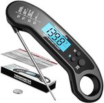 Meat Thermometer Digital, Instant Read Meat ThermometerI for Grill and Cooking, Waterproof Food Thermometer for Kitchen and Outside, BBQ, Turkey, Candy, Liquids, Beef