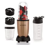 nutripro Copper Juicer Mixer Grinder - Smoothie Maker - 500 Watts (3 Jars, Gold) - 2 Year Warranty