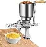 GOTOTOP Hand Crank Grain Mill Grain Grinder Machine Corn Nut Flour Mill Kitchen Tool Equipment for Wheat Nuts Food Seeds with Table Clamp 12.6 x 16.9inch