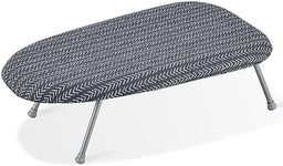 VEVOR Tabletop Ironing Board 23.4 x 14.4, Small Iron Board with Heat Resistant Cover and 100% Cotton Cover, Mini Ironing Board with 7mm Thickened Needle Cotton Layer for Small Spaces, Travel Use