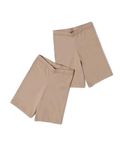 Jockey SG03 Girl's Super Combed Cotton Elastane Stretch Shorties with Ultrasoft Waistband_Skin_7-8 Yrs