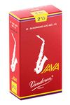 Vandoren Java Red Alto Saxophone Reeds #2.5, Box of 10