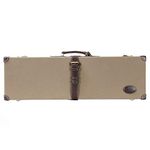 Tourbon Canvas & Leather Luxury Shotgun Box Heavy Duty Gun Case with Combination Lock