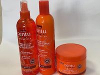 Cantu Shea Butter Comeback Curl Next Day Curl Revitalizer, Curl Activator Cream & Coconut Curling Cream (Set of 3)