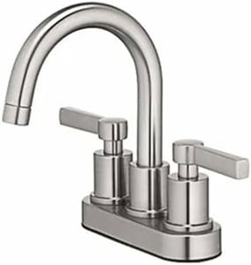Homewerks Worldwide LLC-Import 67703W-617004 HP BN 2Hand Lav Lavatory Faucet, Brushed Nickel