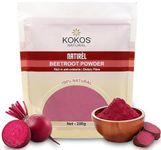 Kokos Natural Beetroot Powder 200gm | Natural, Rich in Antioxidants, Improves Blood Flow & Exercise Performance | Use in Soups, Curries, Dips, Smoothies, Pancakes | Natural Food Colour (Pack of 2)