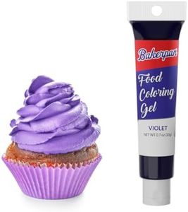 Bakerpan Violet Gel Food Coloring for Baking, Royal Icing, Edible Food Coloring Gel for Cake Decorations - .70 oz (Made in USA)