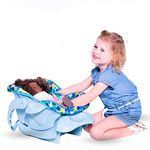 Doll Toy Car Seat - Blue Dot