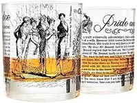 Greenline Goods Whiskey Glasses – Jane Austen Gifts – Pride and Prejudice (Set of 2) | Literature Rocks Glass