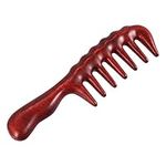 Liseng Hair Comb for Detangling - Wide Tooth Wood Comb for Curly Hair - No Static Natural Wooden Sandalwood Comb