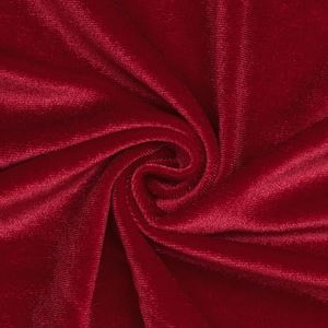 Stretch Velvet Fabric by The Yard Soft for Sewing Clothes, Apparel, Costume, Upholstery, Crafting Projects(Red,2 Yard)
