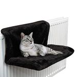 Petlicity Warm and Cosy Pet Cat and Dog Radiator Bed (Black)