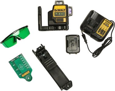 DEWALT 3x360 Green Laser Level – 12V Self-Leveling Tool