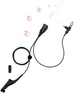 commountain APX 6000 XPR 7550e Earpiece w/Mic Compatible for Motorola Radios APX 8000 APX 7000 4000 XPR 7580e 7380e XPR 7550 7350e 7350 APX6000 APX7000 APX8000 XPR7550 XPR7550e, Surveillance Headset