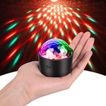 Mini Disco Ball, SEBRUANC Disco Lights, LED Party Lights, Music Controlled Light, 380 mAh USB Type C DJ Strobe Ball with Night Light for Children Gift Party Birthdays KTV Festival
