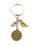 Zodiac Sign Moon & Star Keychain Key Chain(Leo) by It's All About...You!