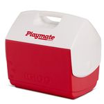 Igloo 43362 Playmate Elite Personal Sized Cooler, 16-Quart, Red Body with White lid