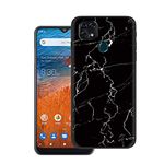 Tznzxm ZTE ZMax 10 Case, ZTE Z6250 Back Case,Consumer Cellular ZMax 10 Case, Marble Painting Design Flexible TPU Scratch Resistant Non-Slip Protective Bumper Slim Phone Case for ZTE Z6250 Black