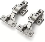 Ravinte 10 Pack 5 Pairs European Kitchen Cabinet Hinges Soft Close Full Overlay Cabinet Door Hinges Heavy-Duty Frameless Adjustable Concealed Cabinet Cup Hinge