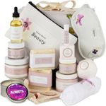 Lizush Luxury Spa Gifts for Women - 15 Piece Lavender Gift Baskets for Women, Christmas Gifts for Mom, Birthday Box For Women, Self Care Spa Kit For Wife - Handmade In The USA