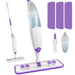 Spray Mops for Hardwood Floor Cleaning, Microfiber Flat Floor Mop with Washable Reusable Pads, Dust Wood Laminate Tile Wet Dry Mopping Head Fit for Disposable Dry Wet Sweeping Refills Cloths