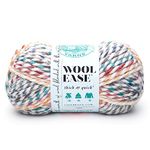 Lion Brand Yarn Wool-Ease Thick & Quick Yarn, Soft and Bulky Yarn for Knitting, Crocheting, and Crafting, 1 Skein, Hudson Bay