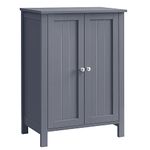 VASAGLE BCB60GY Bathroom Furniture on Stands, Storage Cabinet, Cupboard with 2 Adjustable Shelves, 30 x 60 x 80 cm, Grey