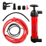 povtii Car Siphon Pump Fluid Pump Kit, Multi-Purpose Siphon Hand Pump Kit Fluid Fuel Extractor Suction Tool, Manual Fuel Transfer Car Accessories for Gas Oil Water Liquids