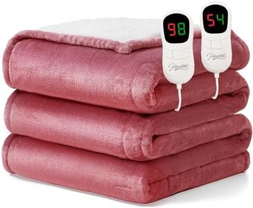 Homemate Electric Heated Heating Blanket King Size 100x90 Dual Control ETL