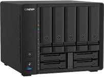 QNAP TS-932PX-4G 9 Bay (5 + 4) Desktop NAS Enclosure - 10GbE SFP+ and 2.5GbE Connectivity - 5 x 3.5-inch Drive Bays & 4 x 2.5-inch SATA Drive Bays