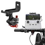 iEago RC RC-N1 Bike Mount for DJI Mini 4K/Mini 2 SE/Mini 2/Mini 3 Pro/Mini 3/Mavic 3 Classic/Air 2S/Mavic Air 2, Bicycle Controller Bracket Rotatable Controller Holder Aluminum Alloy Clamp Clip