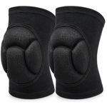 Street27® Extra Thick Protective Knee Pads for Men Women, Anti-Slip Collision Avoidance Kneepads with Thick EVA Foam, Knee Pain Pads Safety Guard for Running, Dancing, Gym - 1 Pair (Large)