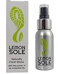 Lemon Sole Natural Shoe Freshener & Deodoriser, Freshening Shoe Spray with 6 Powerful Essential Oils for Long-Term Odour Control, Designed for Sports, Fresh Lemon Scent, 60ml