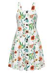 Arshiner Girls Dress Sleeveless Sundress Vintage Flower Dressed Sweet Floral 11-12 Years