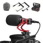 comica CVM-VM10II - Camera Microphone for Canon Nikon Sony Panasonic DSLR Camera, Camcorder, Professional Universal Shotgun Video Microphone for iPhone Samsung Galaxy Android Smartphones