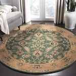 SUPPLE CARPETS Capri Wool Round Collection Entryway Living Room Dining Bedroom Carpet Size 4 x 4 feet Round