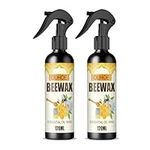 Natural Micro-Molecularized Beeswax Spray,2 Pack 120ML Furniture Polish Spray,Beeswax Spray for Wood,Multi-surface Polish and Cleaner for Furniture, Wood Seasoning Bees wax Spray