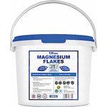 Organic Magnesium Flakes, 10kg Bucket, Pure Natural Magnesium Chloride Flakes for Bath, Dead Sea Origin, Purest Form of Magnesium Flake, Ideal for Foot and Bath Soaks by Pure Source Nutrition