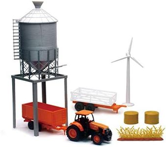 Kubota M5-111 Tractor and Grain Bin Playset