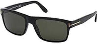 Tom Ford AUGUST FT 0678 Shiny Black/Grey 58/18/135 unisex Sunglasses