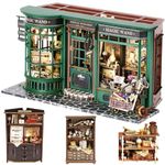 Spilay Dollhouse Miniature with Furniture,DIY Wooden Crafts Doll House Mini Handmade Kit with Dust Proof Cover and LED,1:24 Scale Creative Room Idea Gift for Adult Friend Lover (Magic House）