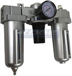 Thb 3/4" Combination Filter Regulator Lubricator AIR LINE Particulate Filter Moisture Trap Lubricator Oiler Regulator Clean AIR Tools