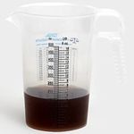 16oz, 1 Pint (2 cup) Measure Pitcher - Convenient Conversion Chart – Multi Purpose Food Grade Great for Cooking, Hobbies, Shop Oil, Fluids, Pool Spa and Lawn with High Chemical Resistance by Turnah